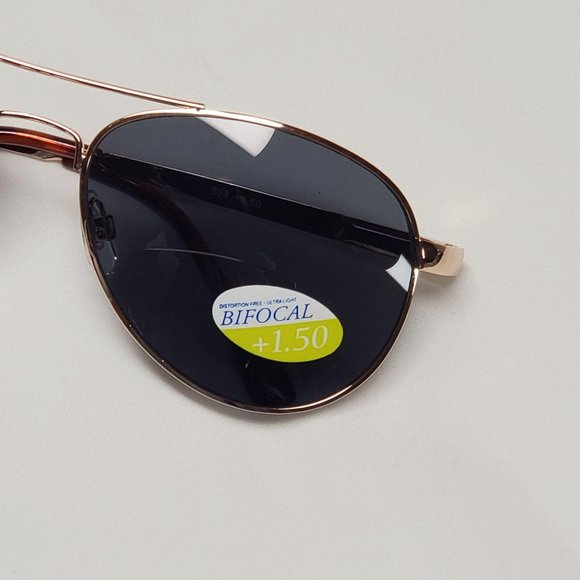 Design Line Aviator Sun Readers +1.50 Gold - Picture 6 of 16